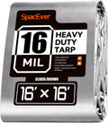 16x16 FT Tarp Waterproof 16 Mil Heavy Duty - Durable Cover