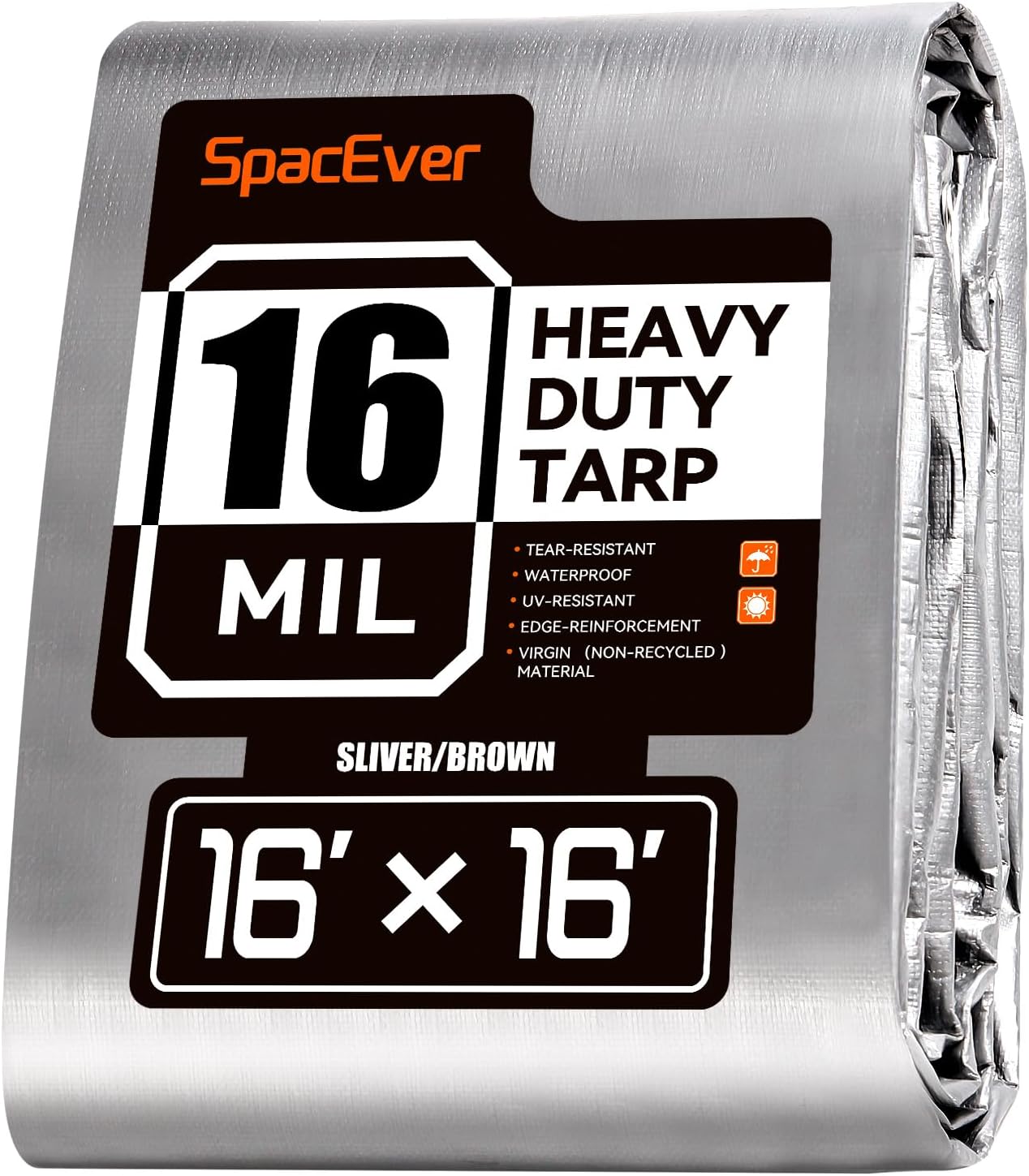 16x16 FT Heavy Duty Waterproof Tarp for All Weather Protection