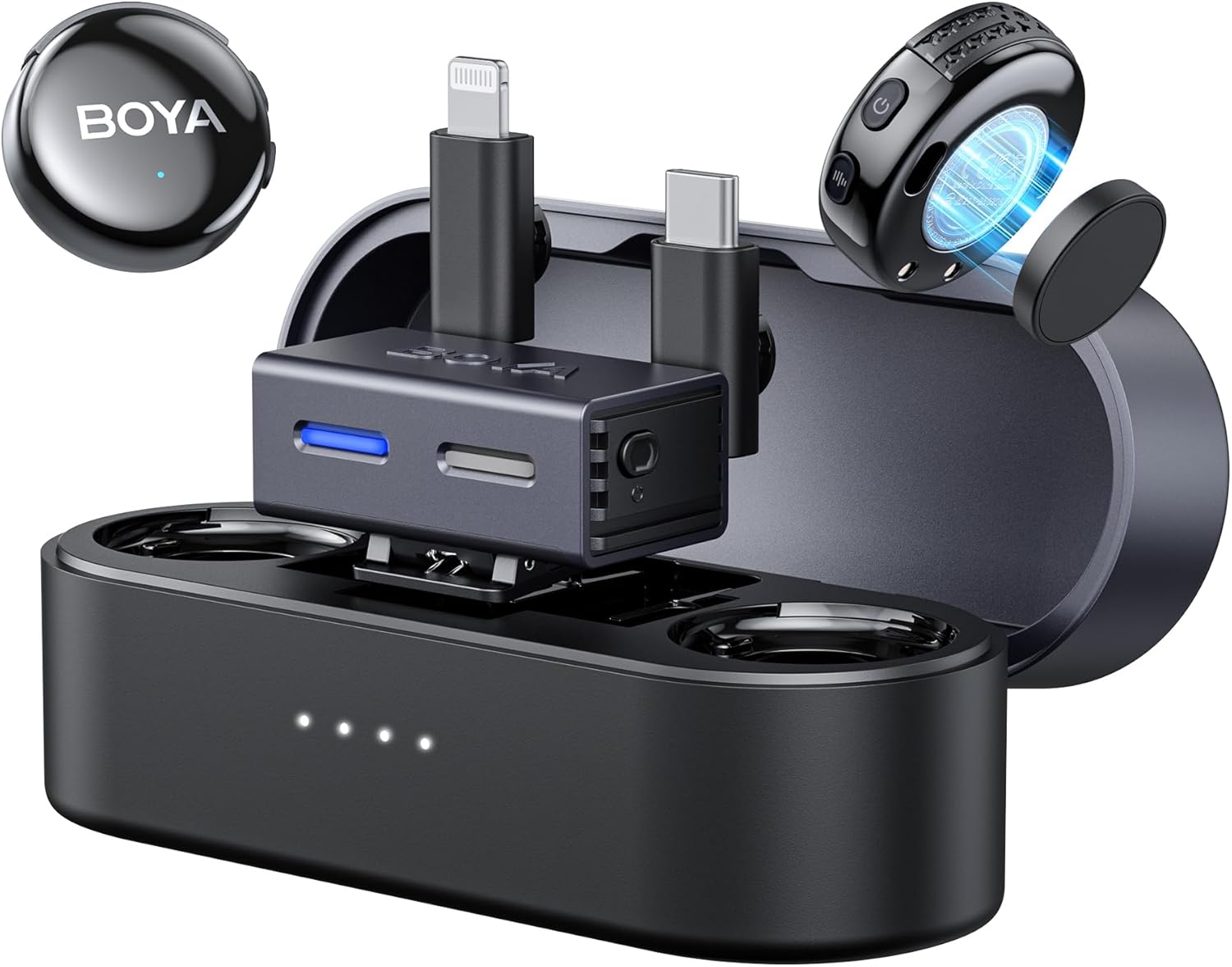 BOYALINK 3 Wireless Lavalier Microphone for iPhone and Android