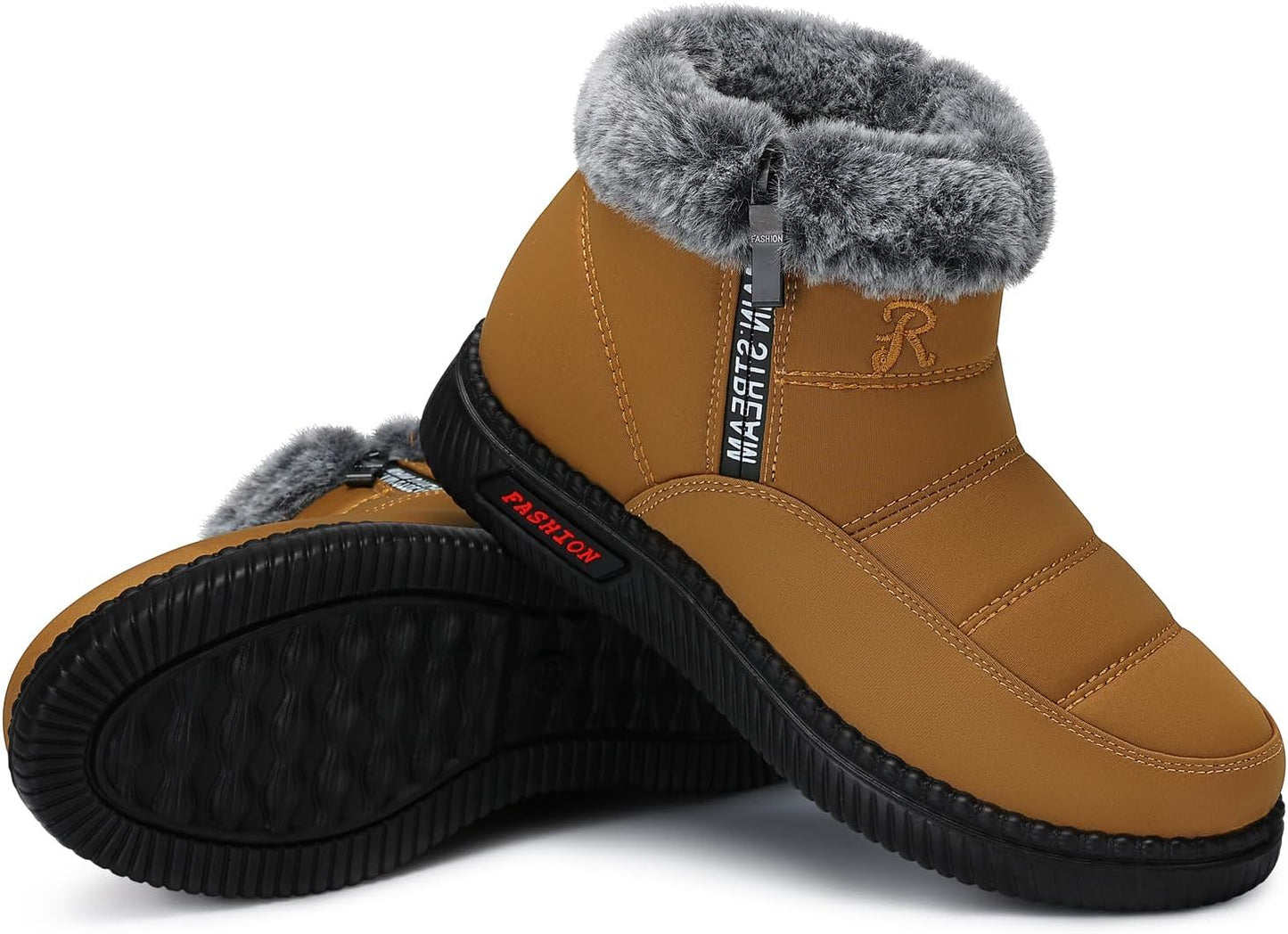 TEMOFON Womens Snow Boots Waterproof Fur Lined Winter Footwear