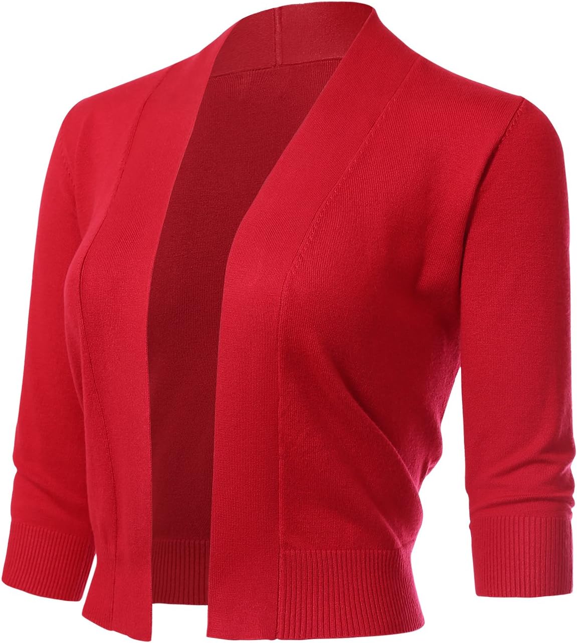 Allsense Women's 3/4 Sleeve Cropped Bolero Shrug Cardigan Review