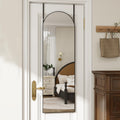 Over The Door Full Length Mirror 48x14 - Arch Design, Easy Hang