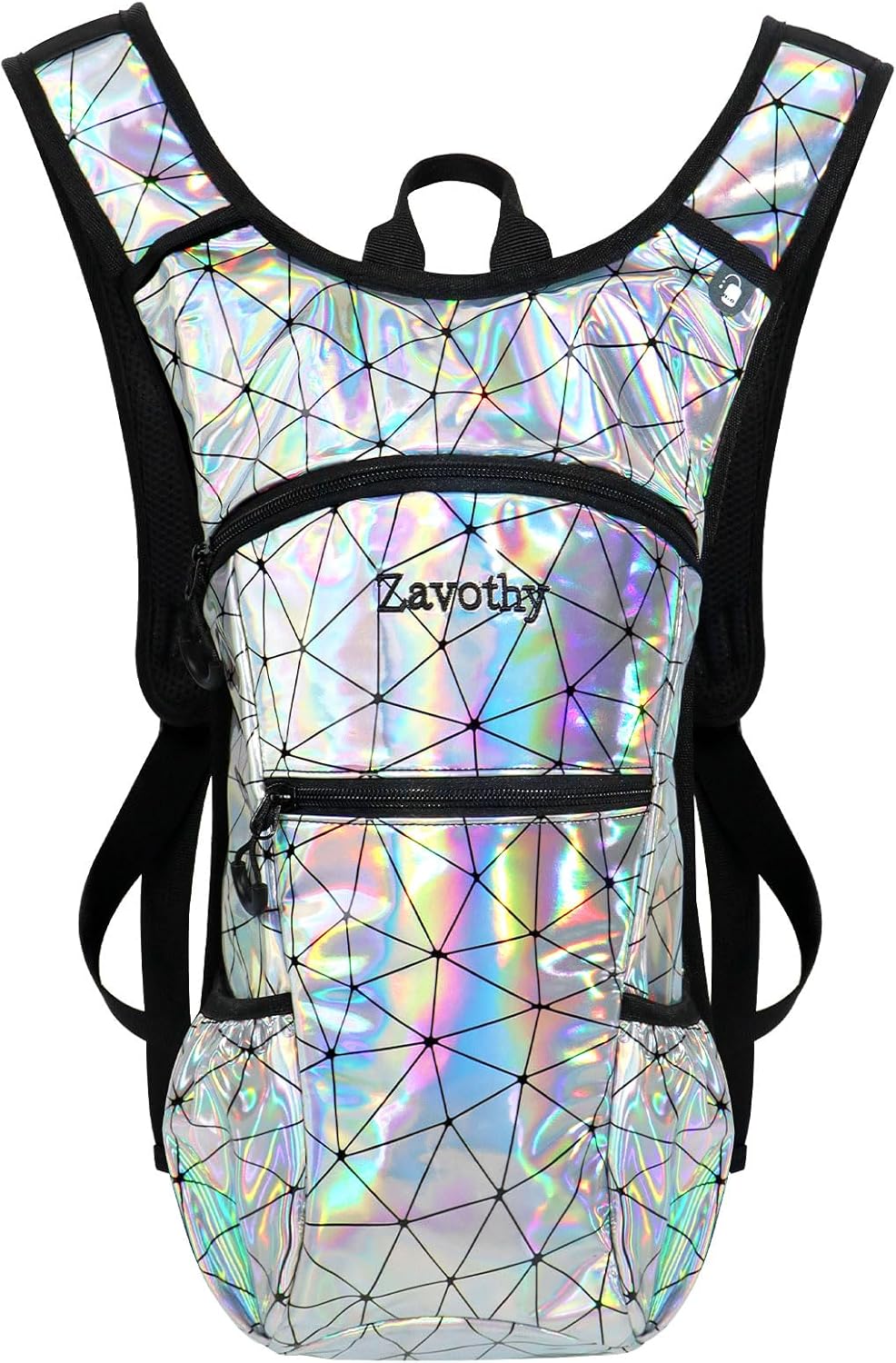 Reflective Hydration Backpack for Festivals and Outdoor Activities