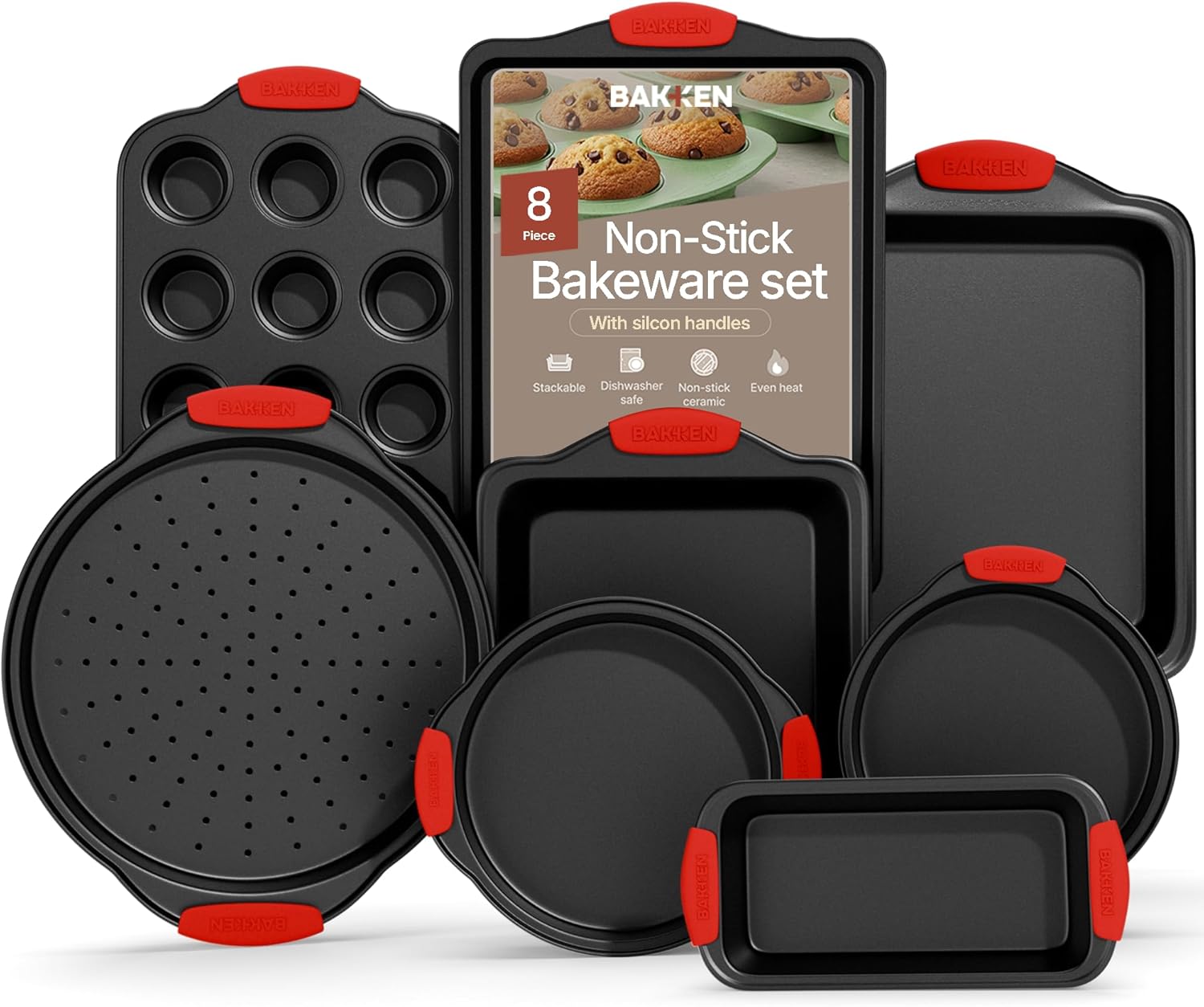 Baking Set 8 Piece Kitchen Oven Bakeware Set for Every Baker