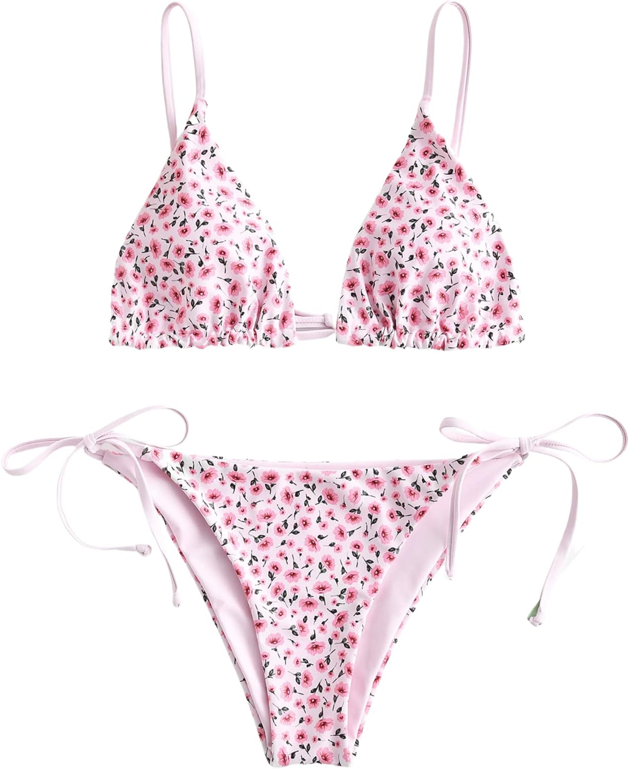 ZAFUL Women's Floral String Bikini Set for Stylish Summer Fun