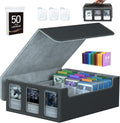 3-Row Trading Card Storage Box for 2400+ Cards - Organized Carrying