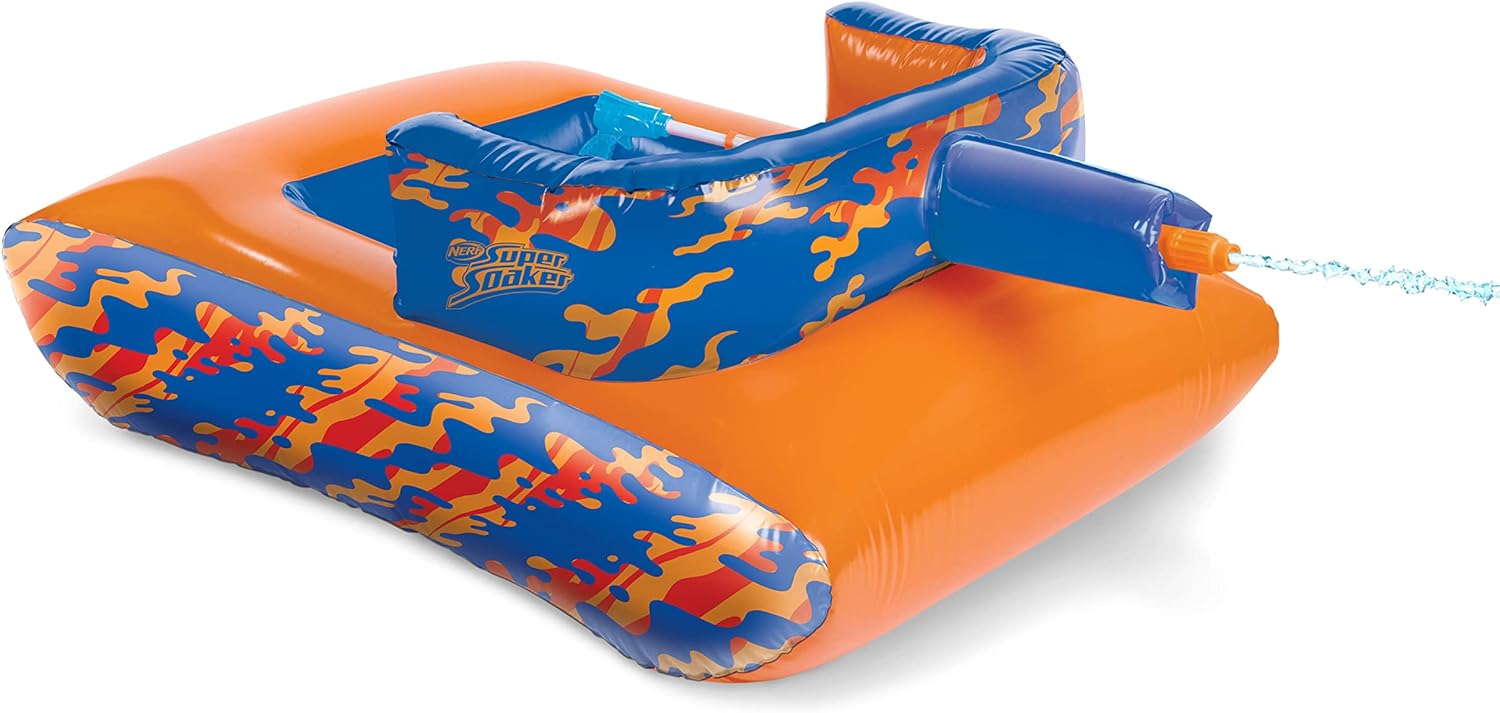 NERF Super Soaker Megaforce Battle Tank Inflatable Pool Float