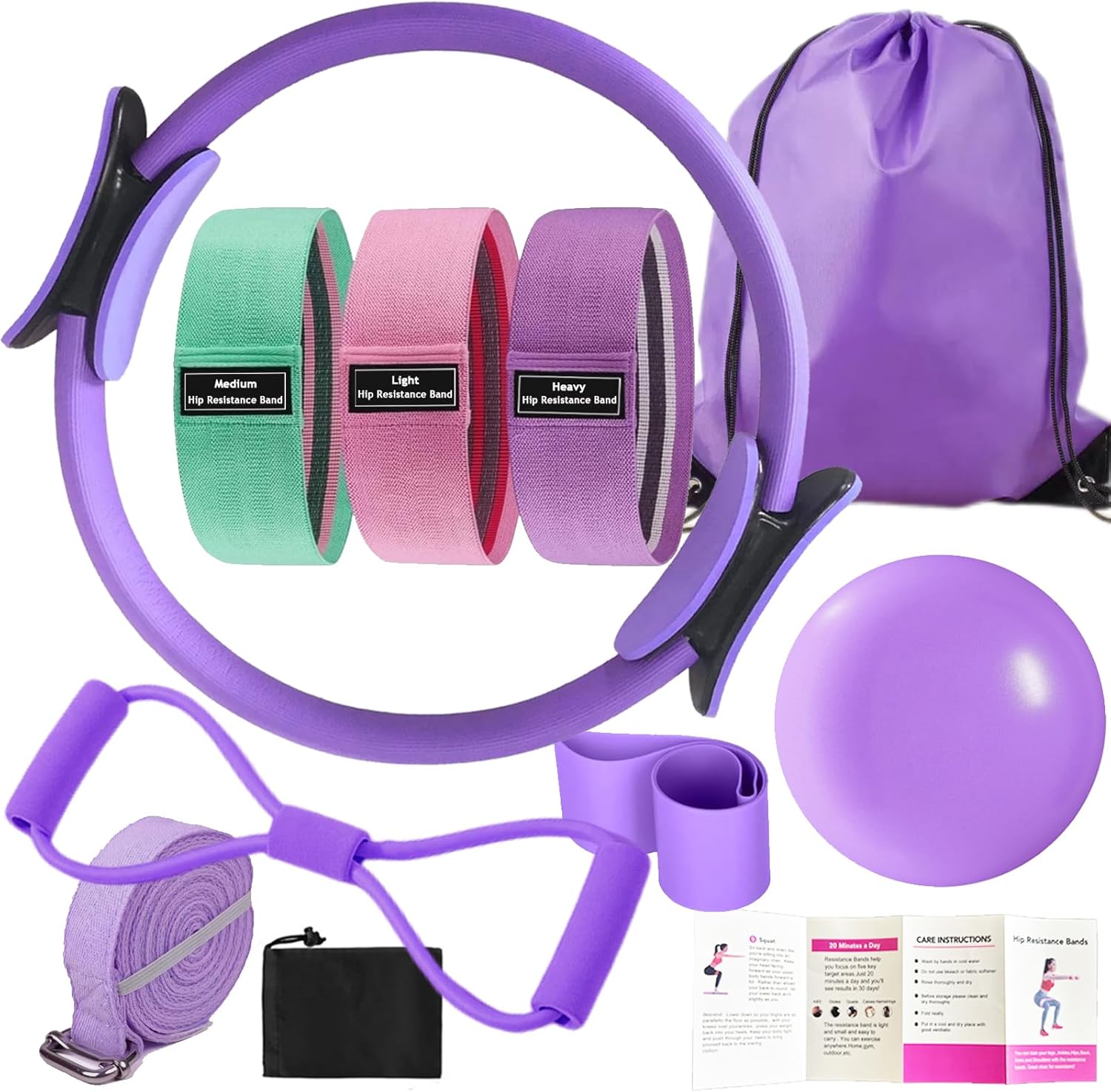 Pilates Essentials Kit for Women - Complete Home Workout Set