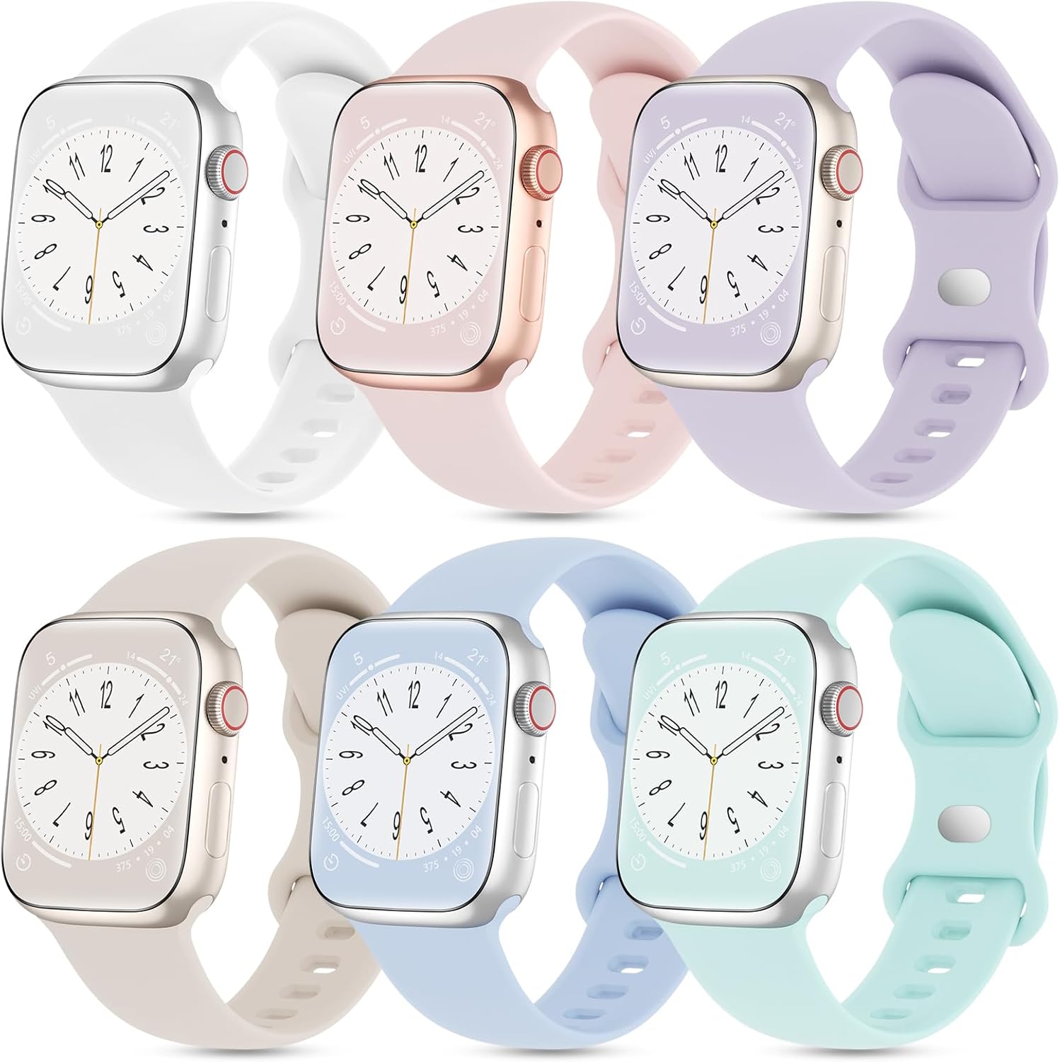Ultra Soft Waterproof Silicone Bands for Apple Watch