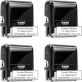 Large Custom Address Stamp - 7 Ink Colors, 3-Line Self-Inking
