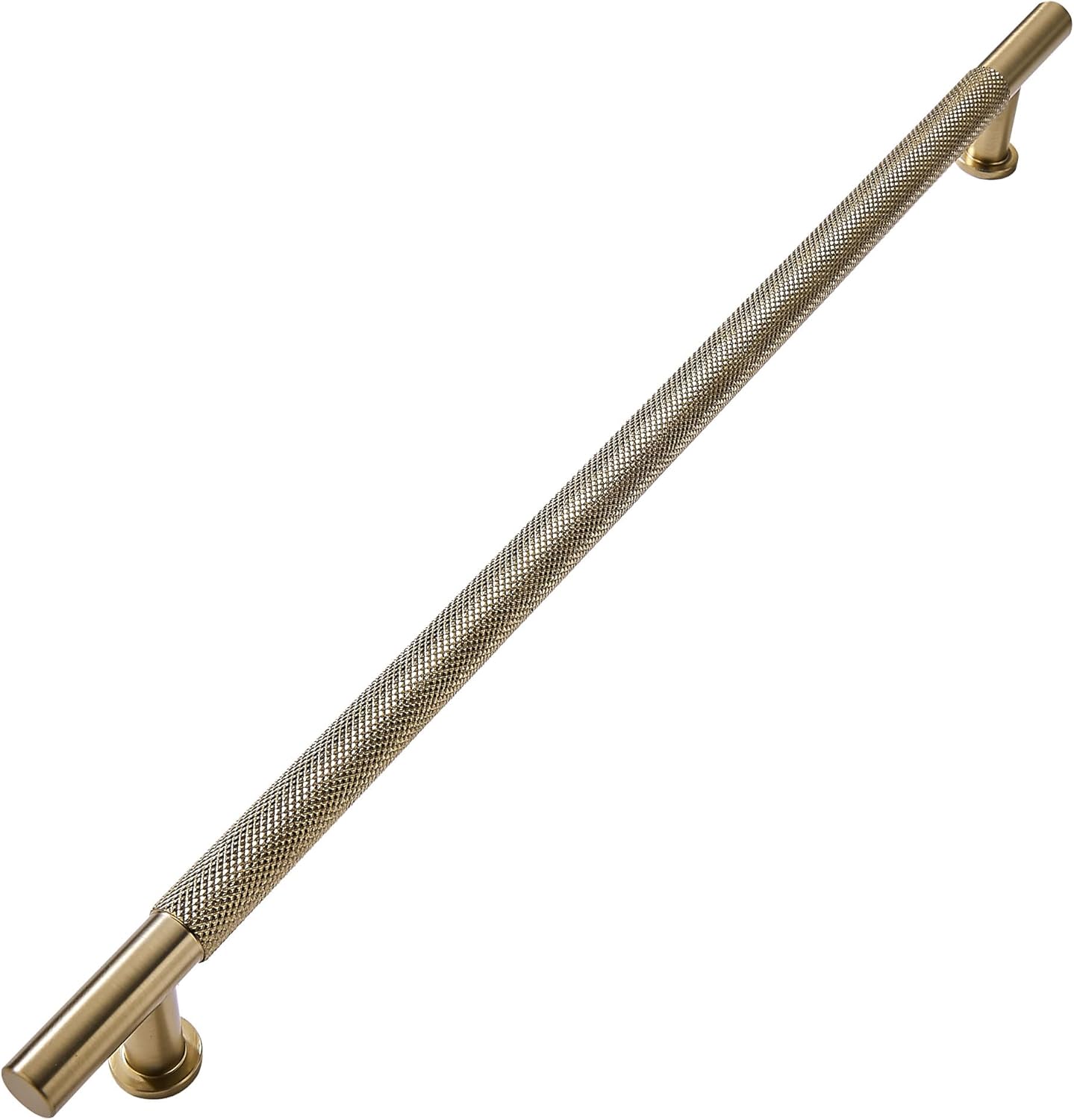 24 Inch Solid Knurled Antique Champagne Bronze Cabinet Pulls