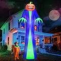12Ft Giant Halloween Inflatable Pumpkin Head Yard Decoration - Big LED