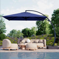 Kingdura 10x10 ft Cantilever Patio Umbrella - Large Square Shade