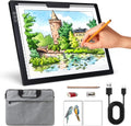 Rechargeable A4 Light Box with Stand & Padded Case - Portable Tracing