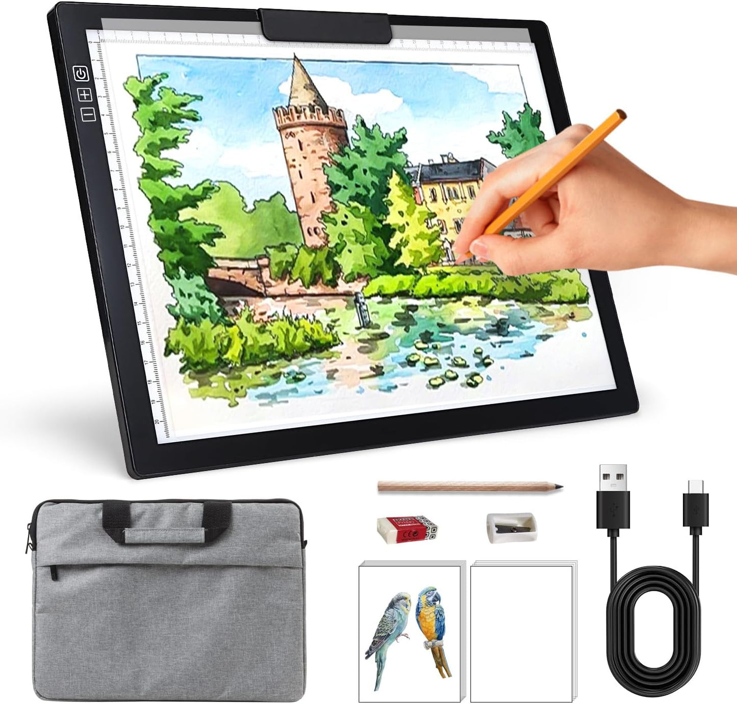 Rechargeable A4 Light Box for Tracing and Diamond Painting