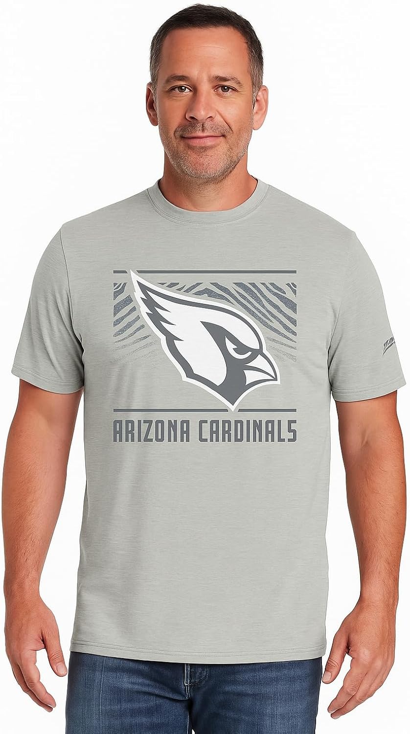 Zubaz NFL Men's Short Sleeve Team Graphic T-Shirt for Fans