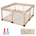 Baby Playpen for Babies and Toddlers 47x47in - Safe 360 Play Yard