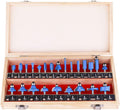 KOWOOD Router Bits Set 24 Pieces 1/4 in Shank - Durable Starter Kit