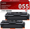 055 Black Compatible Toner Cartridges Replacement 2 Pack - Reliable