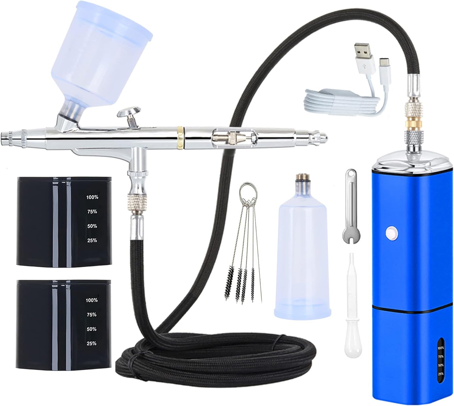 Portable Rechargeable Airbrush Kit for Makeup
