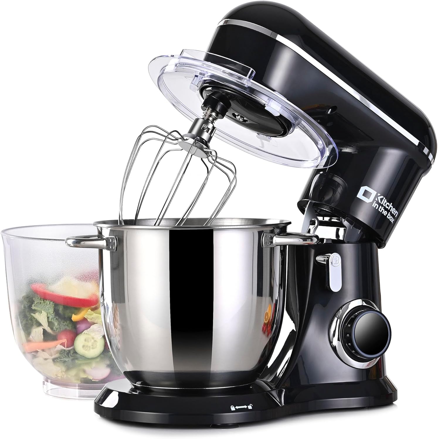 5QT Stand Mixer with Two Bowls and 10 Speeds for Baking