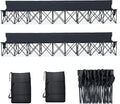 NAIZEA 9-Seat Sports Bench Folding Sideline Bench - Portable Team
