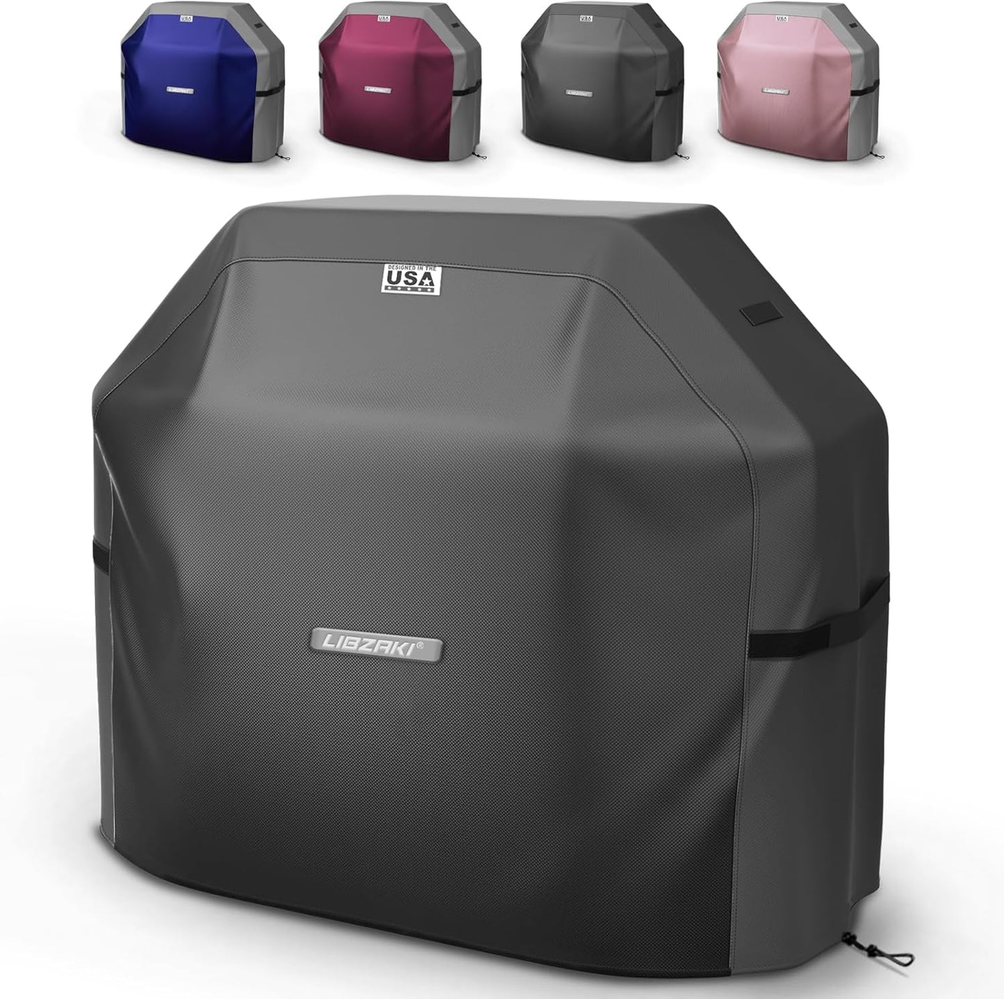 LIBZAKI 60in Grill Cover - Waterproof, Weather Resistant, Durable