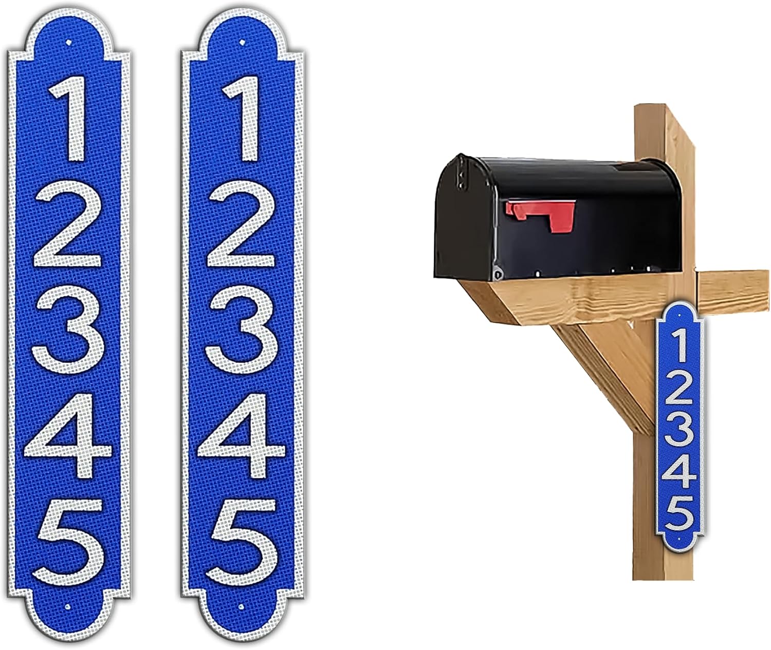 Super Reflective Mailbox Numbers Plaques for Outdoor Use