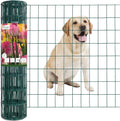Green PVC Coated Welded Wire Fence 24 in x 25 ft - Garden Border