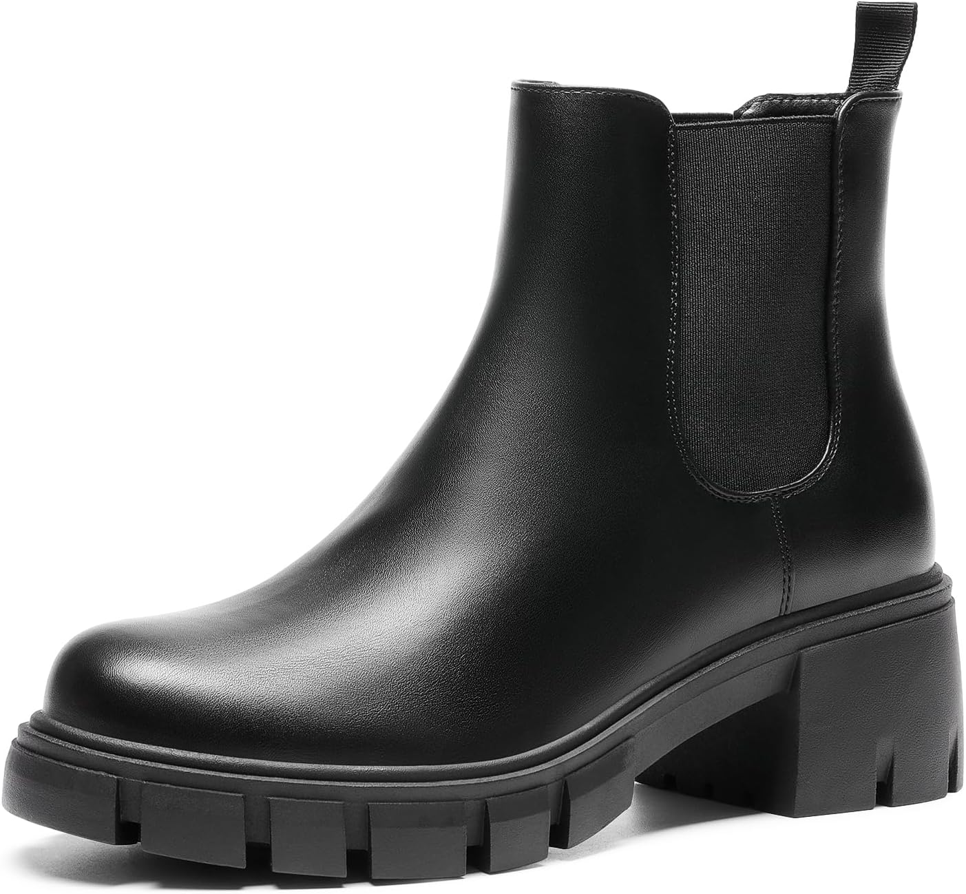 DREAM PAIRS Women's Elastic Chelsea Ankle Boots for Fall Style