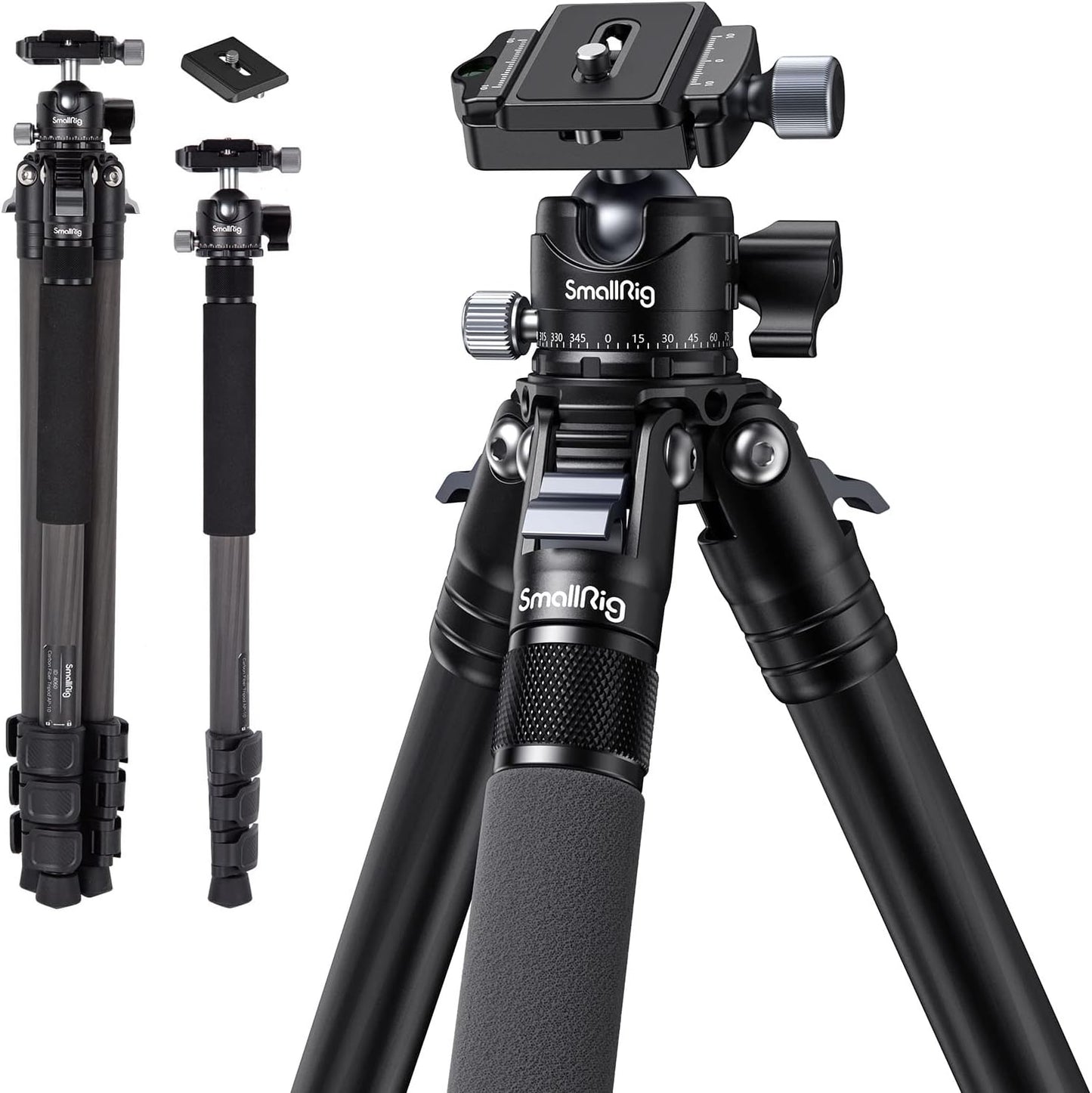 SmallRig AP-10 Carbon Fiber Tripod: Lightweight & Compact Design