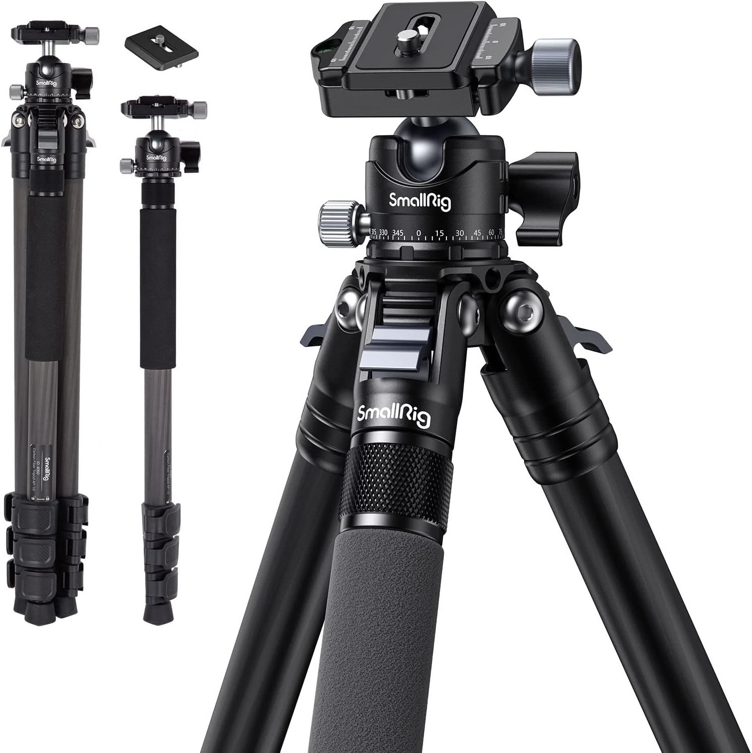 SmallRig AP-10 Carbon Fiber Tripod: Lightweight & Compact Design