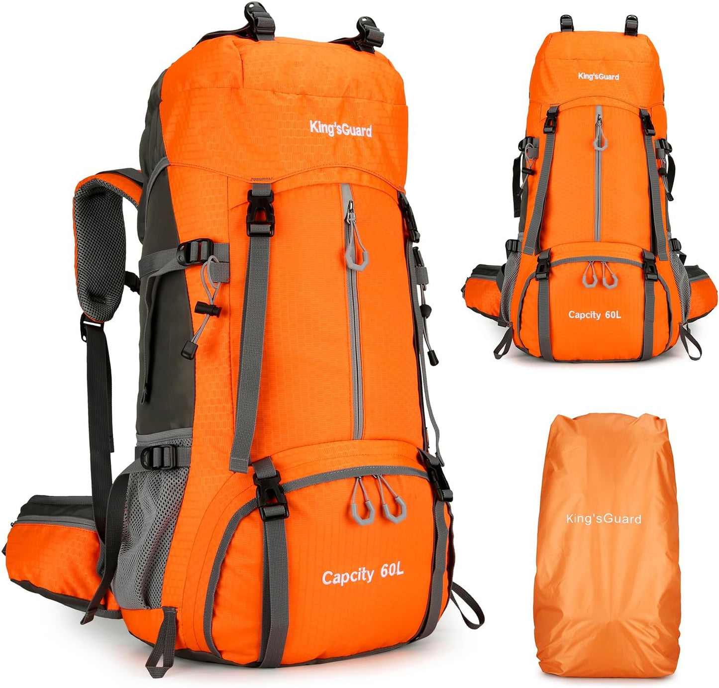 King'sGuard 60L Waterproof Hiking Backpack
