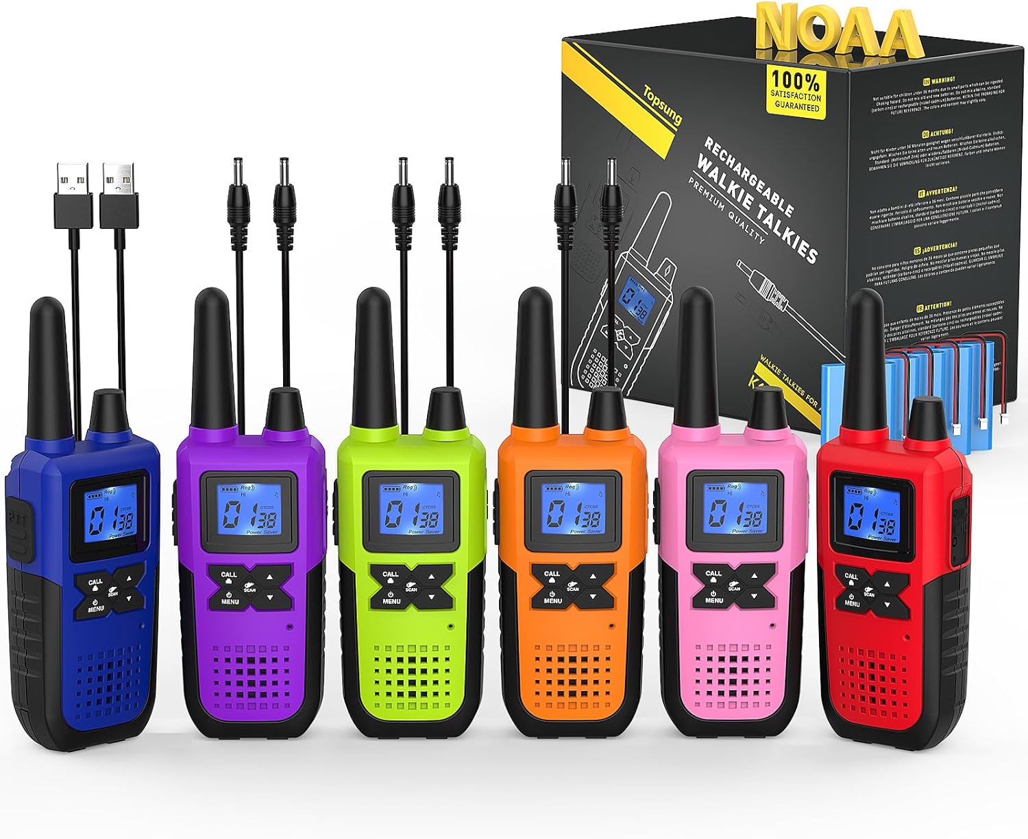 Walkie Talkies for Adults Long Range with NOAA Weather Alert