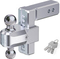 RENO Adjustable Trailer Hitch with 6 inch Rise Drop for Towing