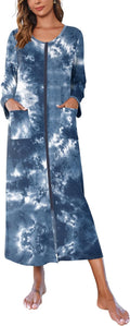 Ekouaer Women Long House Coat Zipper Front Robes Review