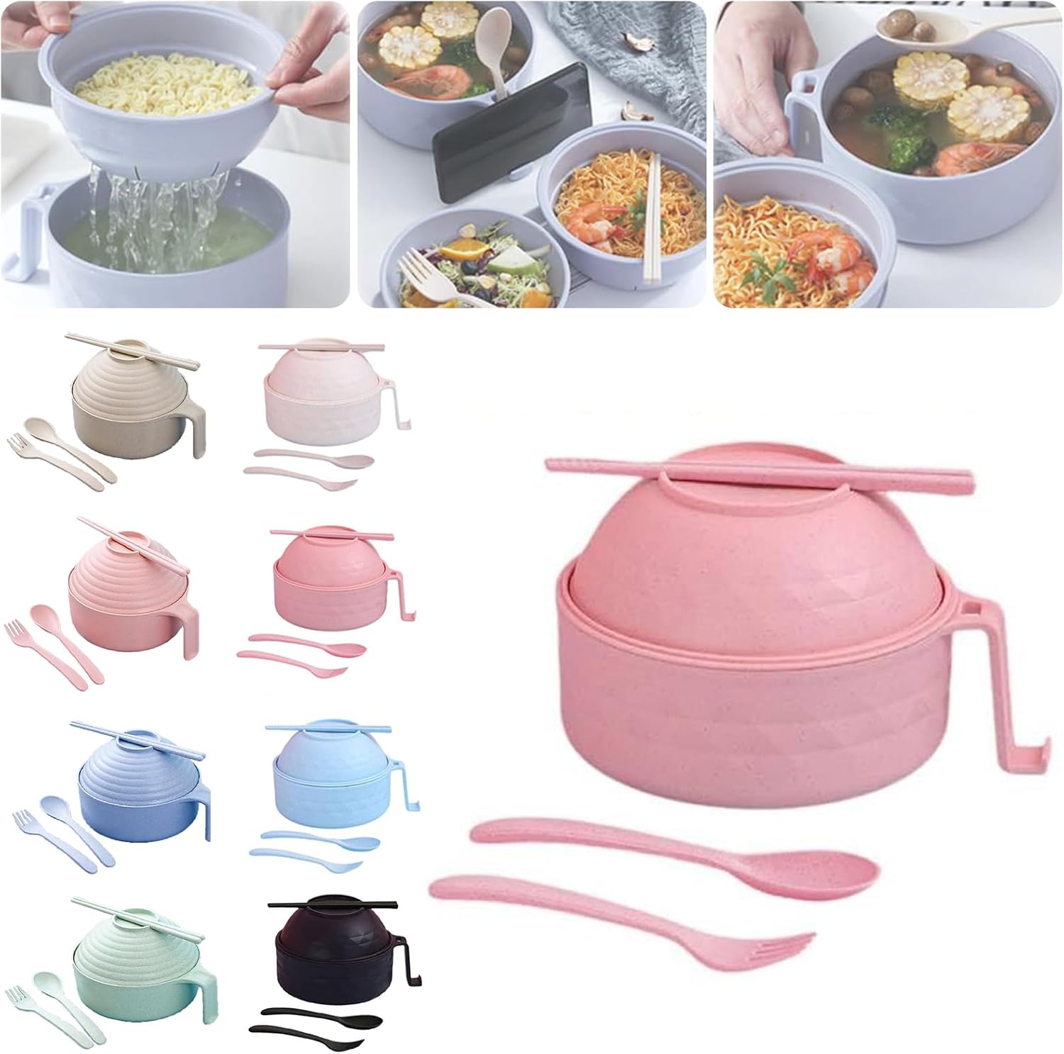 Ultimate Ramen Kit: Microwave Safe, 6pc Set