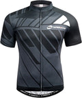 sponeed Mens Cycling Jersey Full Zipper Short Sleeve - Quick Dry Fit