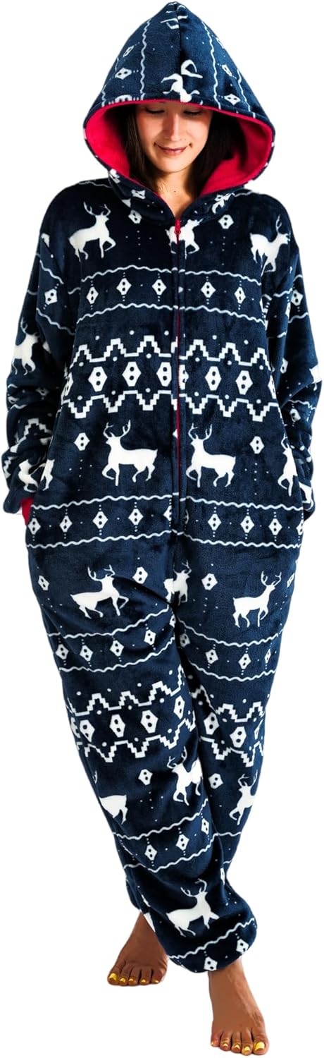 Beauty Shine Unisex Adult Onesie Pajamas for Cozy Nights