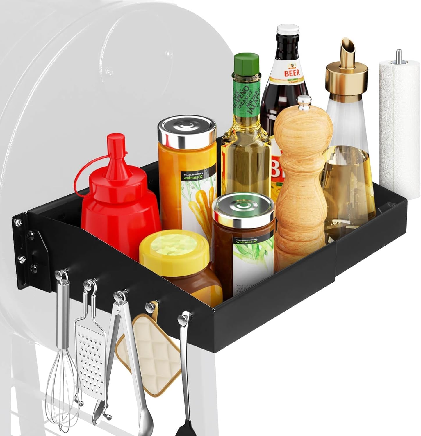 GRISUN Adjustable Grill Side Shelf for Pit Boss & Camp Chef