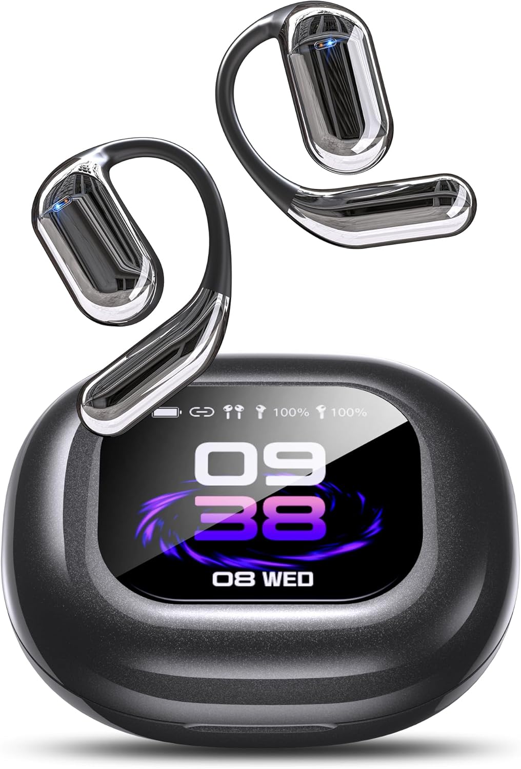 AI Translator Earbuds: 144 Languages, LCD Touch, Bluetooth 5.4