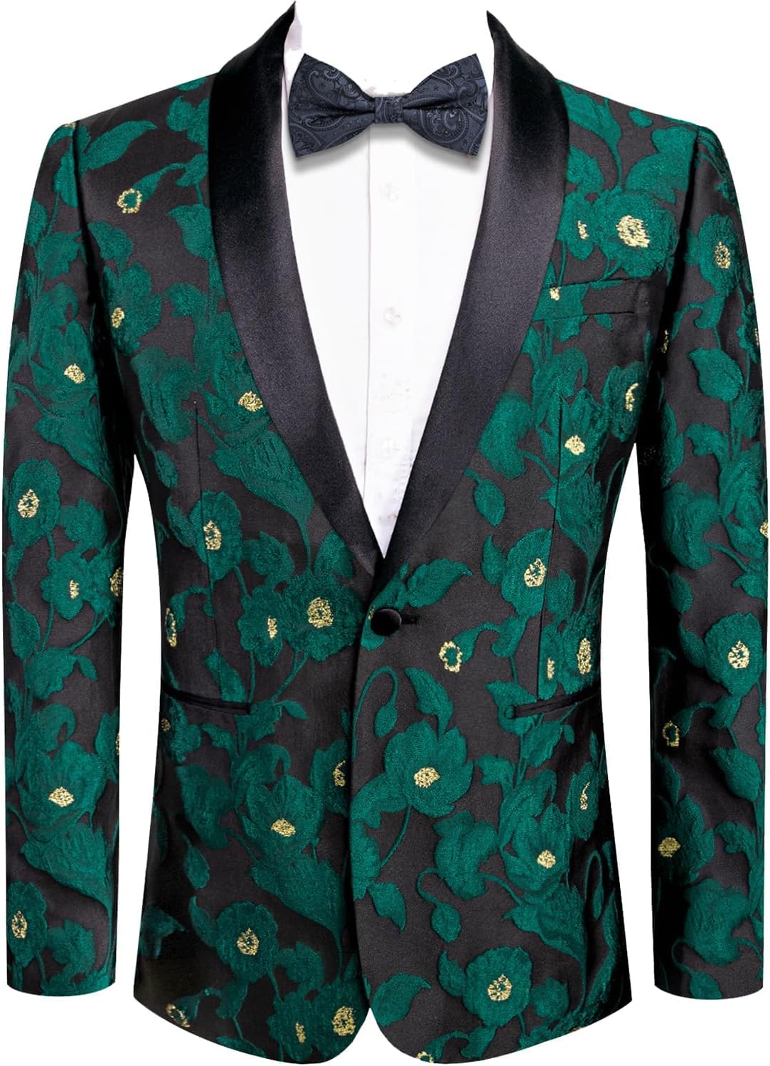 Hi-Tie Stylish Men Suit Jacket Blazer for Elegant Occasions
