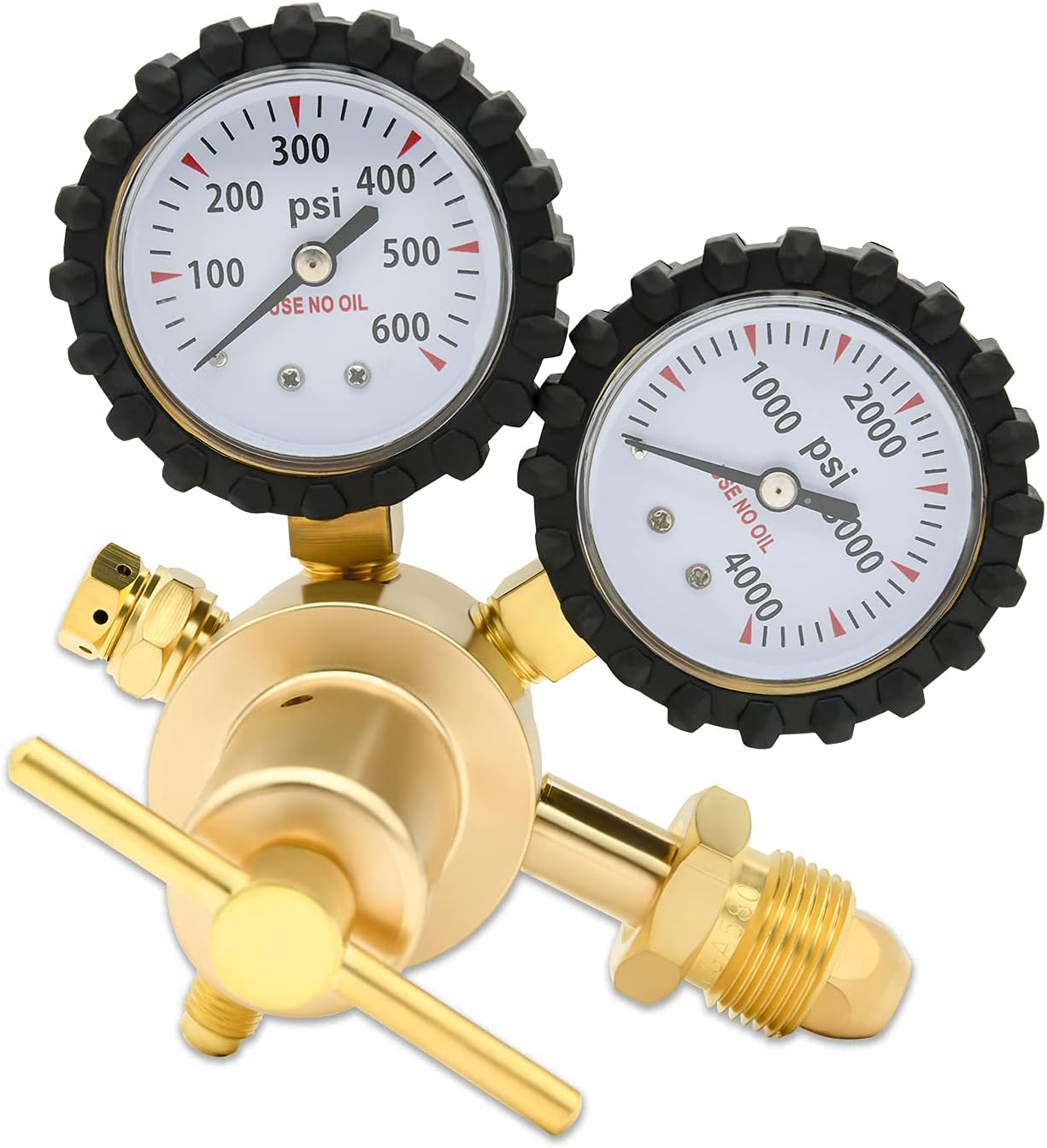 Nitrogen Regulator 0-600PSI CGA580 Inlet for HVAC Applications