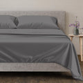 100% Egyptian Cotton Queen Sheet Set Dark Grey - 600 TC Sateen
