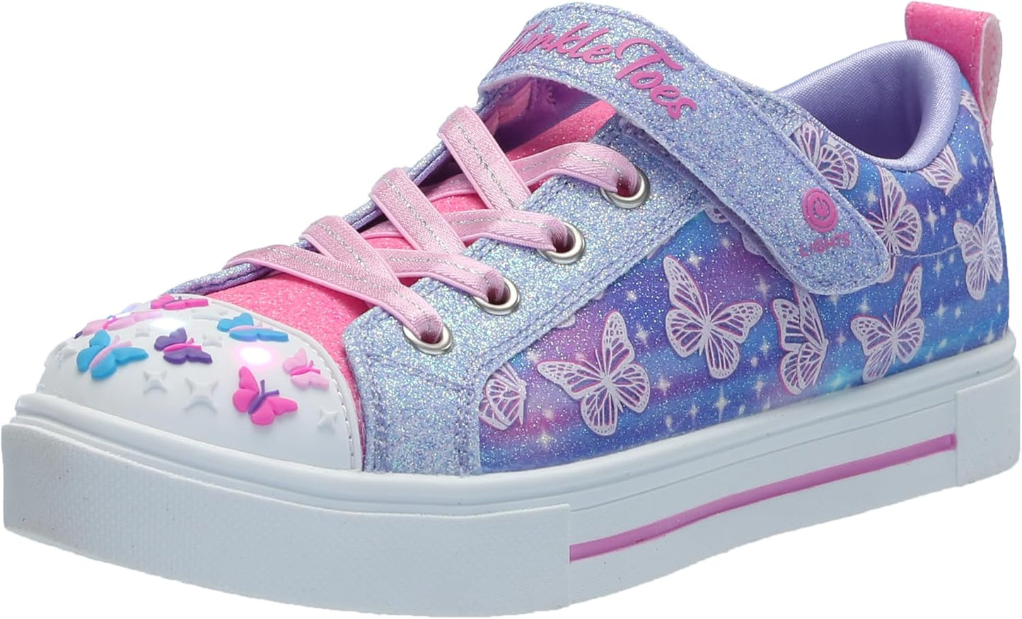 SKECHERS Girl's Twinkle Sparks-Ombre Flutter Sneaker Review