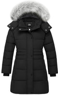 Girls' Winter Coat Long Hooded Parka - Warm Waterproof Fleece Lined