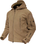 MAGCOMSEN Men's Military Tactical Jacket Warm Fleece Hoodies