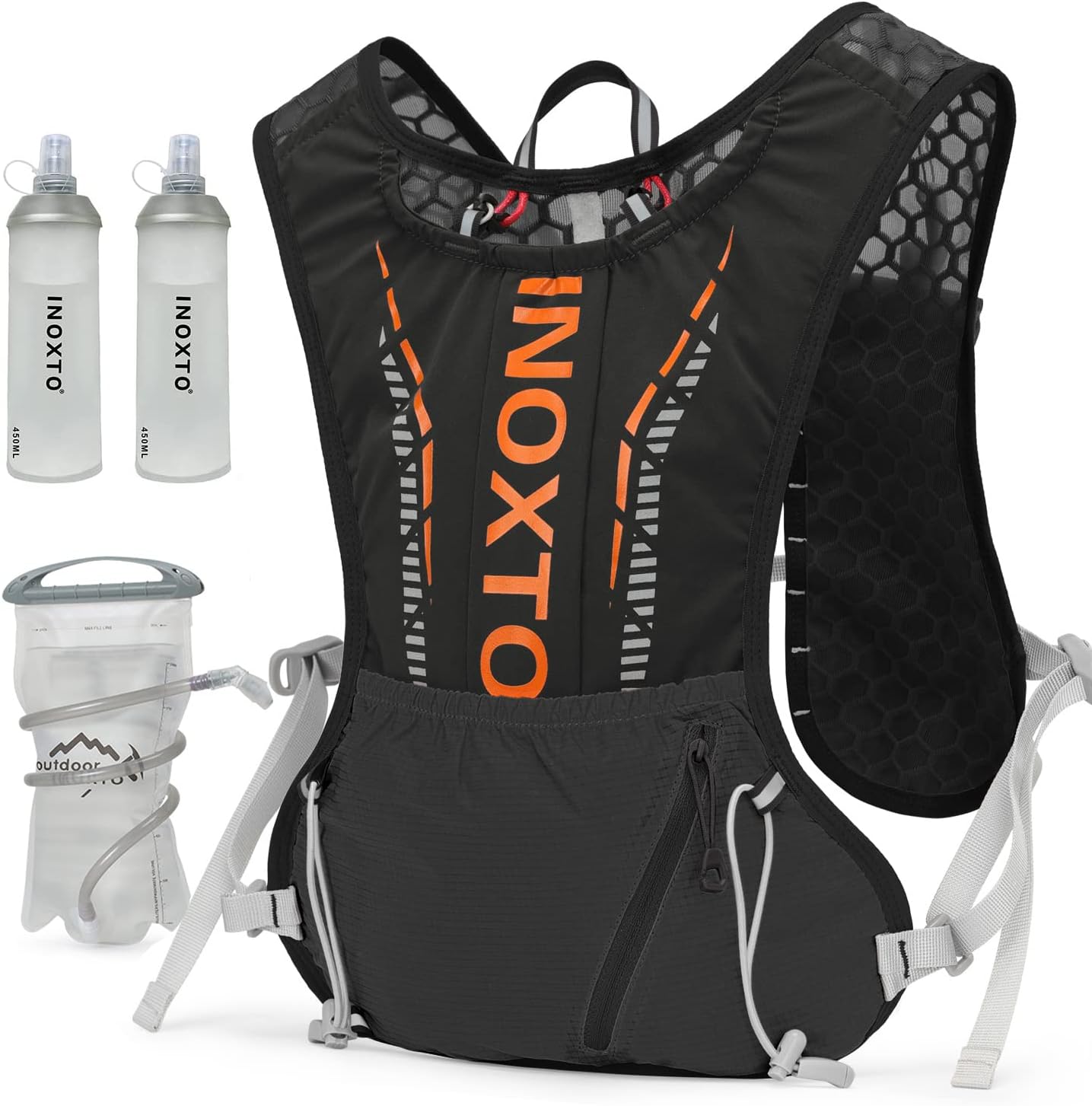INOXTO Hydration Vest Backpack for Running and Hiking Activities
