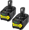 2-Pack 8.0Ah Replacement for Ryobi 18V Battery - High Capacity