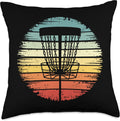 vintage retro frolf players flying disc golf basket graphic Throw
